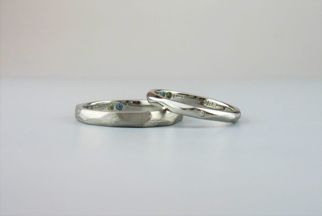 時間をかけて二人で作った指輪