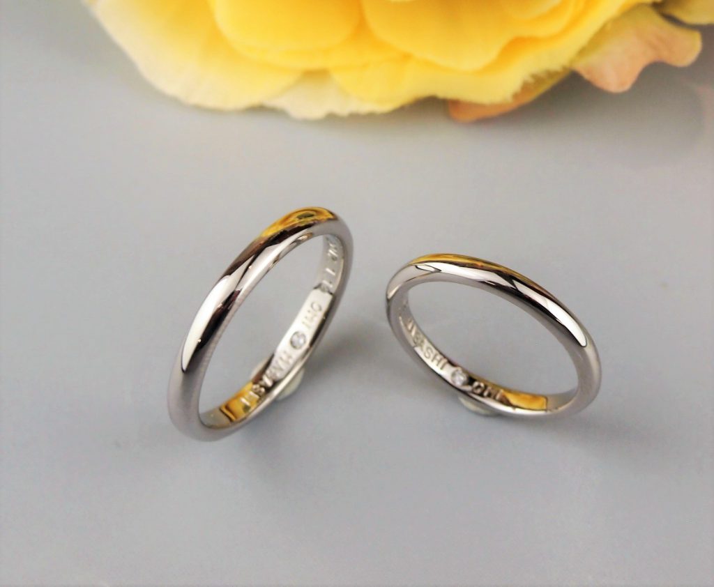 プラチナの光沢、輝きはやっぱり違う