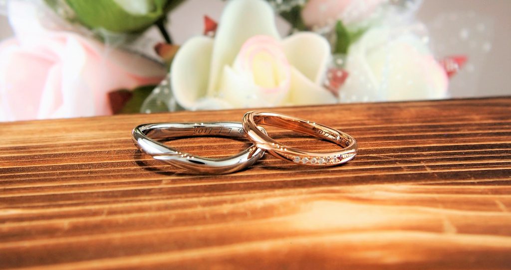 ふたりで作った結婚指輪