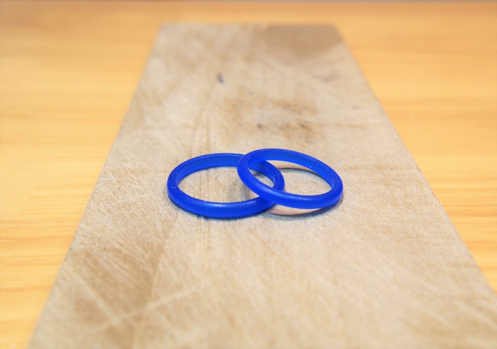 削り終えたワックス完成品