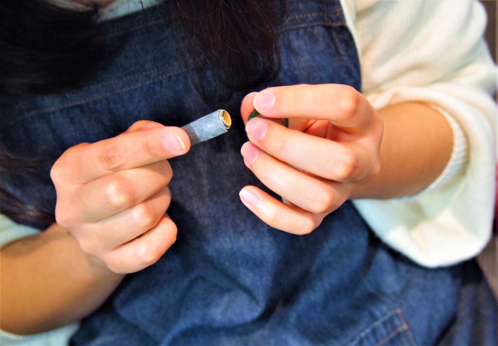 最終のつや出し