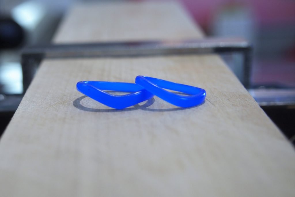 削り終えたワックス完成品