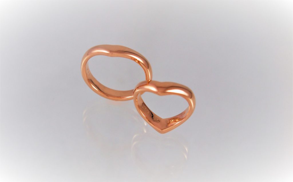 上から見るとハート型