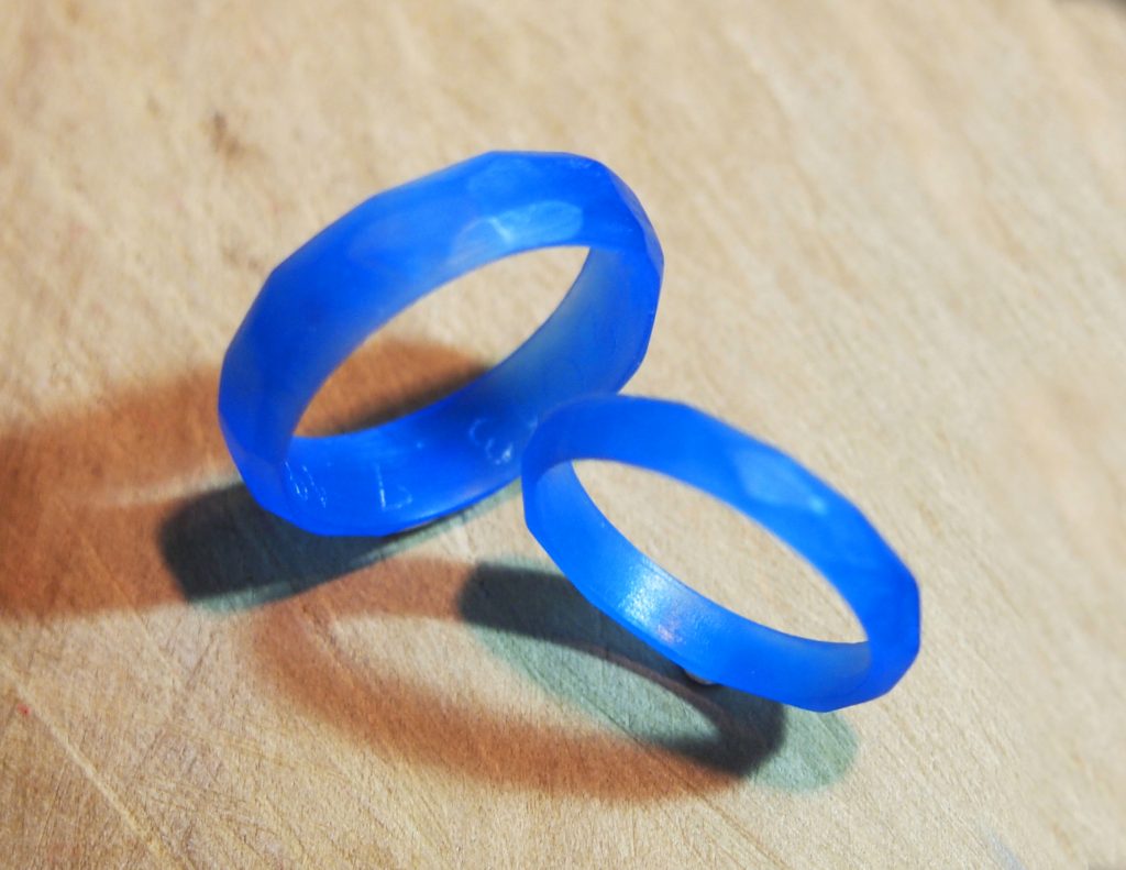 二人で作成した指輪原型