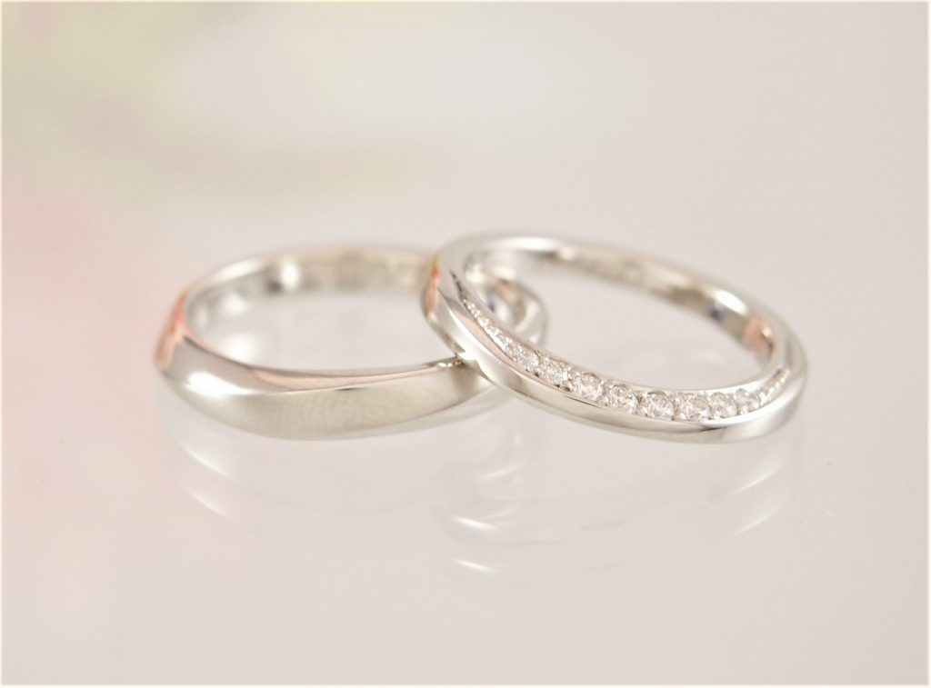 出来上がった結婚指輪