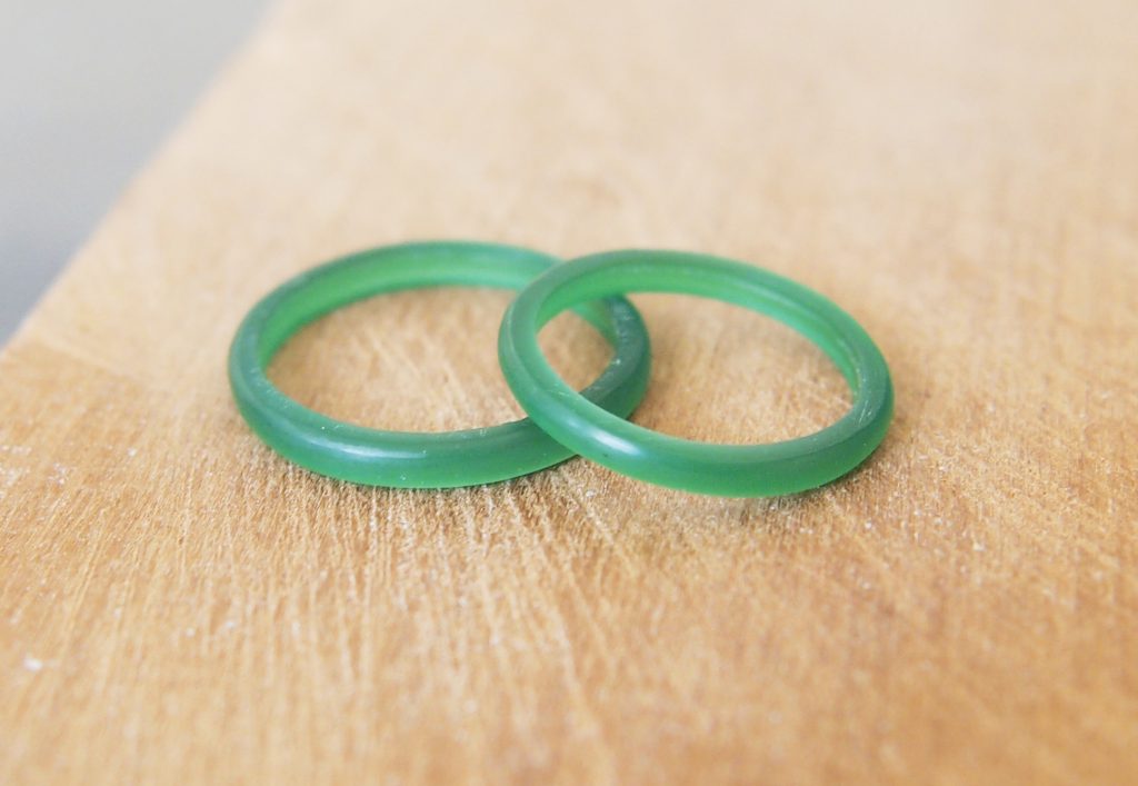 ふたりで作った思い出の手作り指輪原型