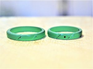 ふたりで作った指輪の原型