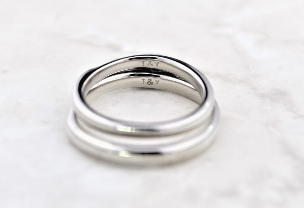 加工を施した結婚指輪 加工を施した結婚指輪