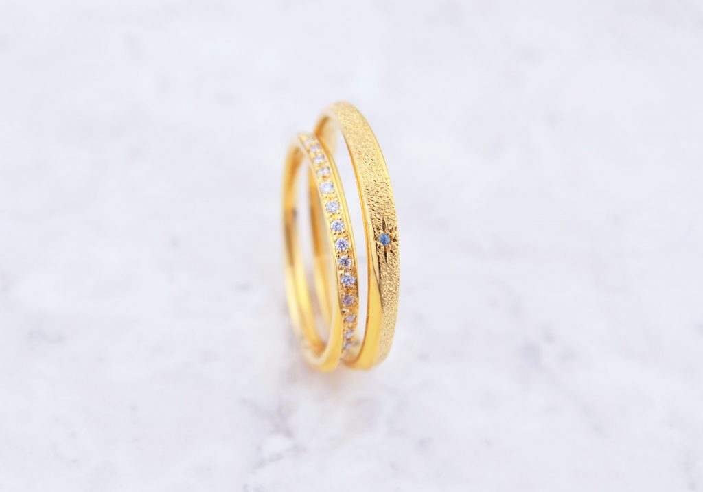 オリジナル溢れる結婚指輪