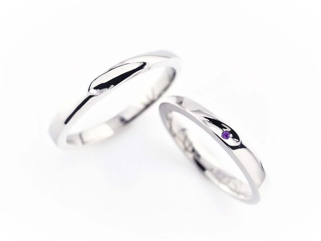 アメジストを入れたデザイン アメジストを入れたデザイン